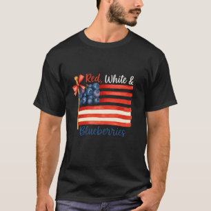 Rot Weiße & Blaubeeren Amerikanische Flagge PNG Bl T-Shirt