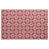 Rot-weiße Blume mit Blumenmuster Stoff (Fat Quarter (45,7 x 55,9 cm))