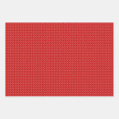 Rot-weiße Diagonal Streifen & Dots Weihnachten Geschenkpapier Set (Vorderseite 3)