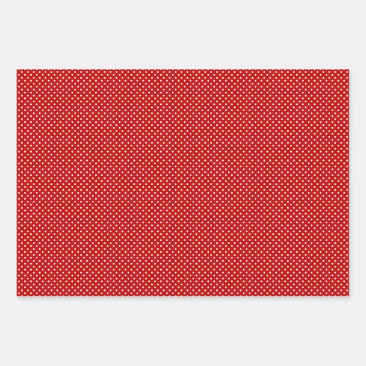 Rot-weiße Diagonal Streifen & Dots Weihnachten Geschenkpapier Set (Vorderseite 3)