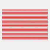 Rot-weiße Diagonal Streifen & Dots Weihnachten Geschenkpapier Set (Vorderseite 2)