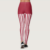 Rot-weiße Elfenhosen Leggings (Rückseite)