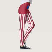 Rot-weiße Elfenhosen Leggings (Rechts)