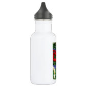 Rot-weiße Frühlingtulis Trinkflasche (Links)