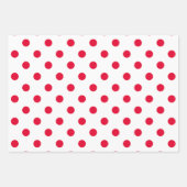 Rot-Weiße Geschenkpapierbögen Geschenkpapier Set (Vorderseite)