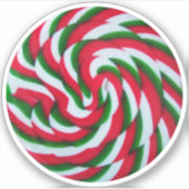 Rot-weiße Kerzenhalle Gestalt Foto Aufkleber (Vorderseite)