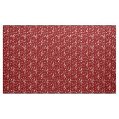 Rot-weiße Musiknoten Stoff (Yard (91,4 cm))