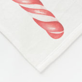 Rot-weiße Patchwork-Weihnachtsschuhe Fleecedecke (Ecke)