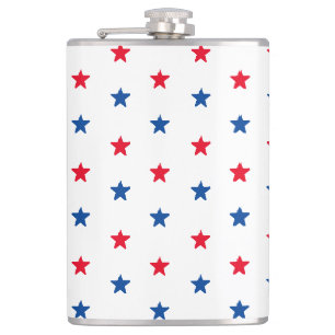 Rot-weiße Sterne Amerikanisches patriotisches Must Flachmann