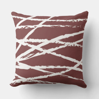 ROT & WEISSE STREIFEN DESIGN Retro-Kissen Kissen