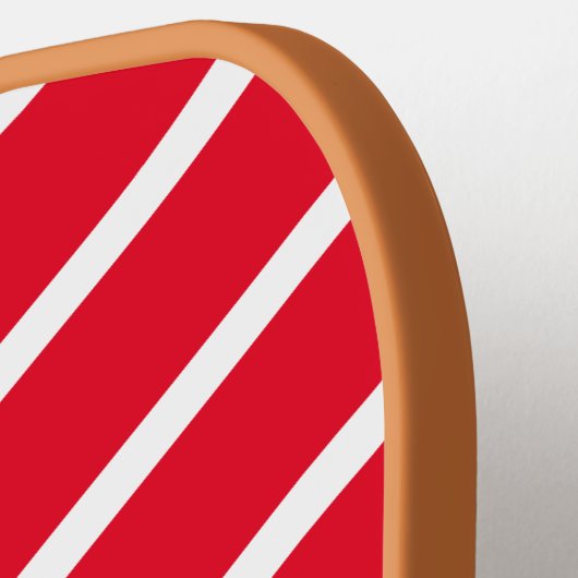 Rot, Weiße Streifen und Blauer Anker Pickleball Schläger (Linke Seite)