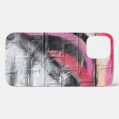 Rot-weiße Wand Case-Mate iPhone Hülle (Rückseite (Horizontal))