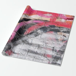 Rot-weiße Wand Geschenkpapier