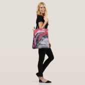 Rot-weiße Wand Tasche (Am Model)
