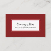 Rot-weißer Rahmen Empfehlungskarte (Vorderseite)