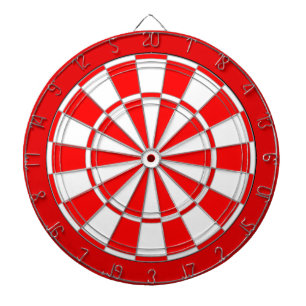 Rot-weißes Bicolor Dartscheibe