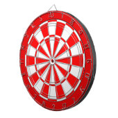 Rot-weißes Bicolor Dartscheibe (Vorderseite rechts)