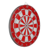 Rot-weißes Bicolor Dartscheibe (Vorderseite Links)