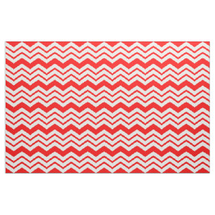 Rot-Weißes Chevron-Zickzack-Musterdesign Stoff