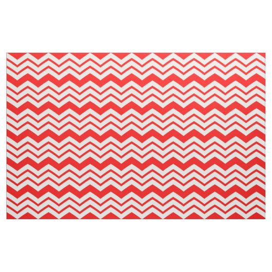 Rot-Weißes Chevron-Zickzack-Musterdesign  Stoff (Fat Quarter (45,7 x 55,9 cm))