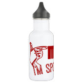 Rot - wer MICH? ICH SPRECHE. Trinkflasche (Links)