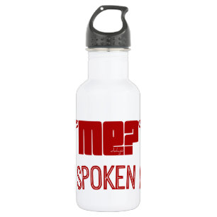 Rot - wer MICH? ICH SPRECHE. Trinkflasche