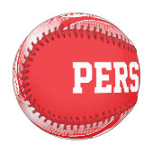 Rot | White Retro Baseball Sports (Vorderseite Links)