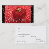 Rot wickelte rabattkarte (Vorne/Hinten)