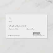 Rot wickelte rabattkarte (Rückseite)