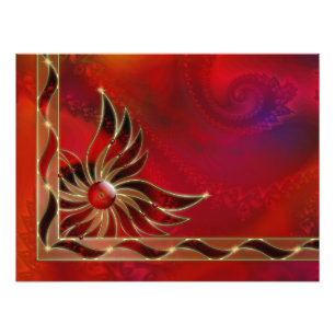 Rot wie das Foto im Flammendruck