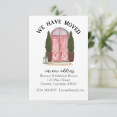 Rot, wir haben uns bewegende Ankündigung verschobe (Stehend Vorderseite)