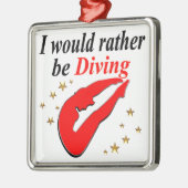 ROT WÜRDE ICH VIELMEHR INSPIRATIONELLES DESIGN TAU ORNAMENT AUS METALL (Links)