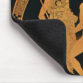 Rot-Zahl Schale, die Athene, Theseus darstellt Mousepad (Ecke)