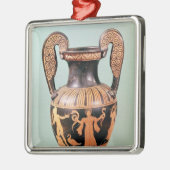Rot-Zahl Spirale krater Silbernes Ornament (Links)