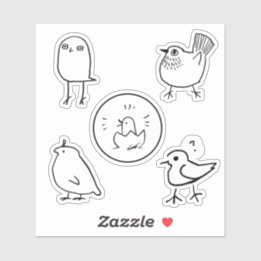 Rot Zeichnend Vogelschutzaufkleber Aufkleber