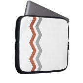 Rot-Zig-Zag-Muster Laptopschutzhülle (Vorne Rechts)