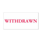 Rot zurückgezogen permastempel (Design)