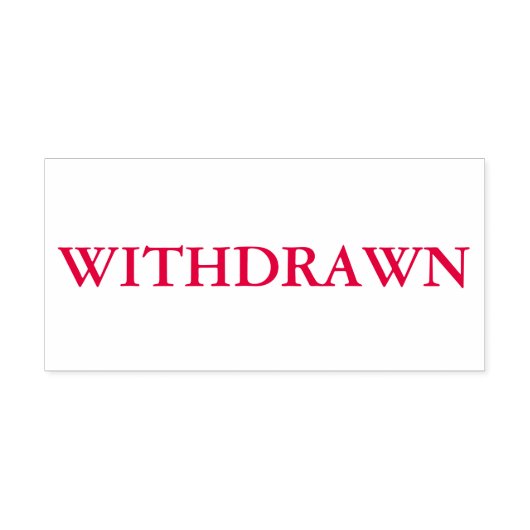 Rot zurückgezogen permastempel (Design)