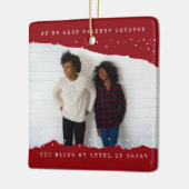 Rot | Zwei Fotos Schreibmaschine Best Friend Urlau Keramikornament (Links)