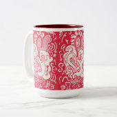 Rot Zweifarbige Tasse (Vorderseite Links)