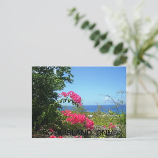 Rota Island View Postkarte (Stehend Vorderseite)