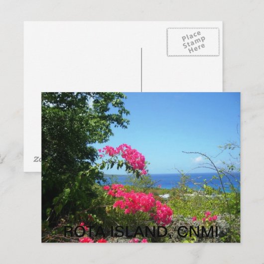 Rota Island View Postkarte (Vorne/Hinten)
