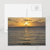 Rota Sunset Postkarte (Vorne/Hinten)