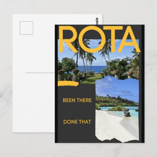 Rota? War da!  Postkarte (Vorne/Hinten)