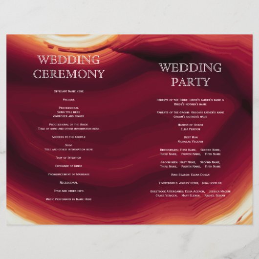 Rotagate-Schnitt-Geode-Hochzeit im Herbst (Rückseite)