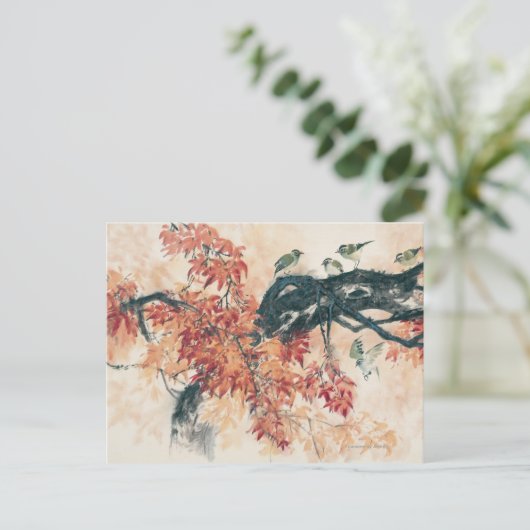 Rotahorne Postkarte (Stehend Vorderseite)