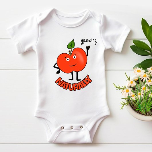 Rotapfel Baby Strampler