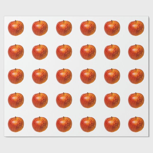 Rotapfel Geschenkpapier (Flach)