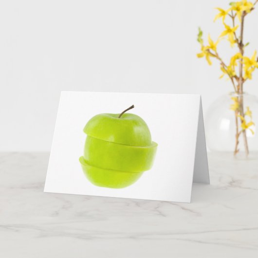 Rotapfel Karte (Gelbe Blume)