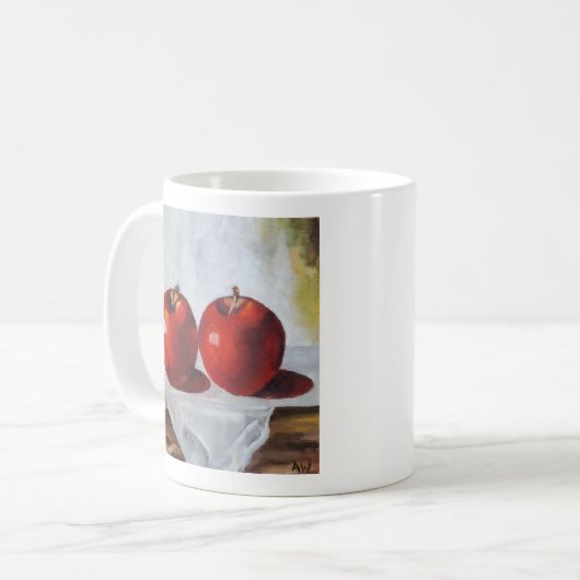 Rotäpfel Klassische Tasse, 325 ml Kaffeetasse (Vorderseite Links)